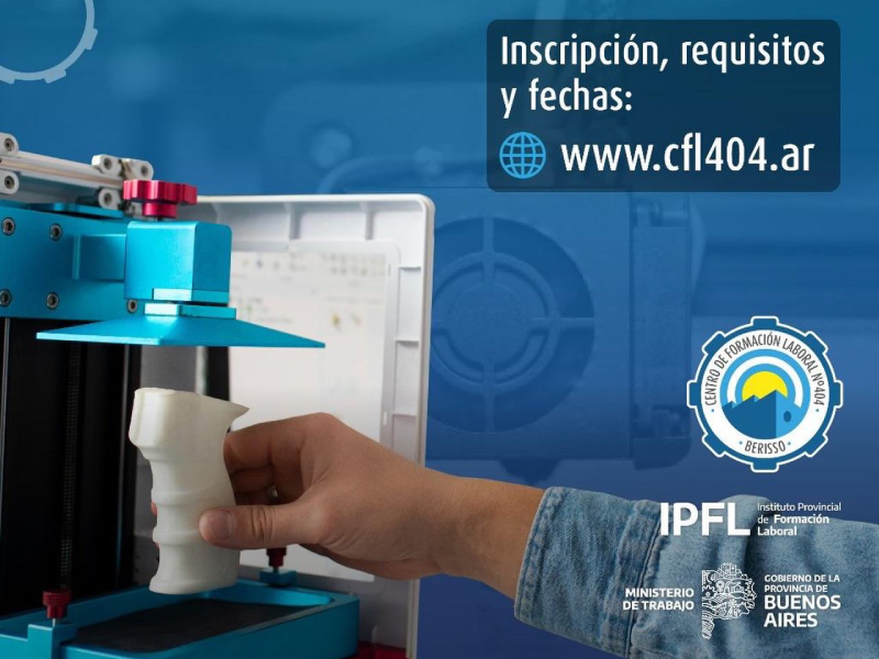 Inscripción a los cursos 2026 del Centro de Formación Laboral N°404