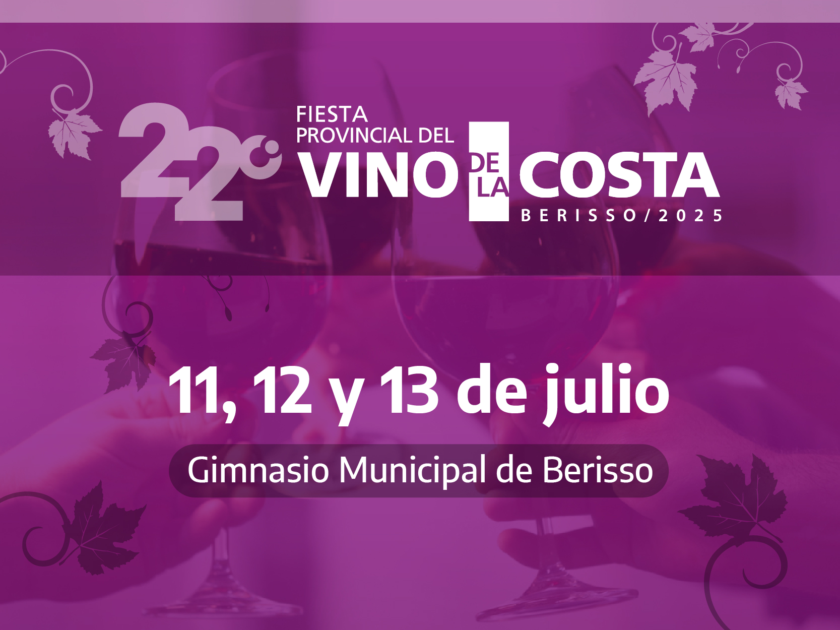 En una semana comienza la 22° edición de la Fiesta Provincial del Vino de la Costa