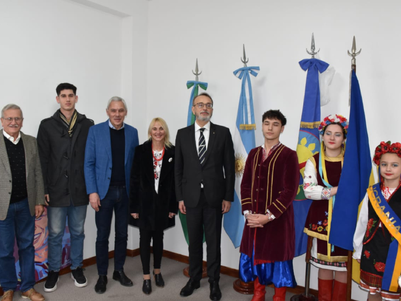 Visita del Embajador de Ucrania en Argentina Yurii Klymenko