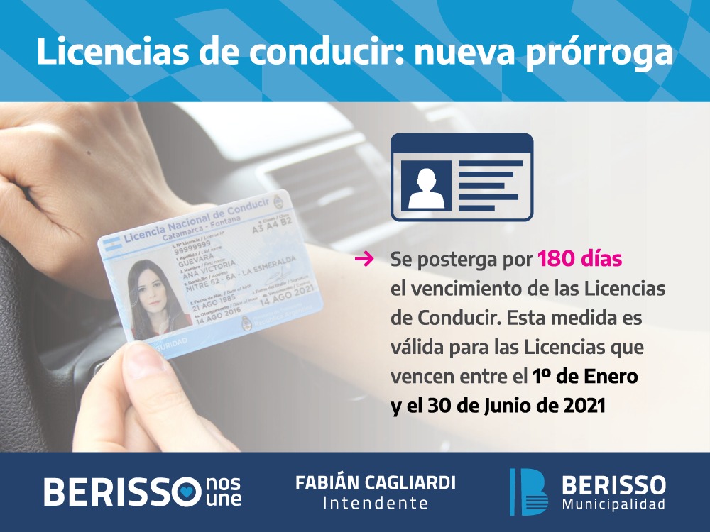 Licencias de Conducir Nueva prórroga por 180 días Municipalidad de