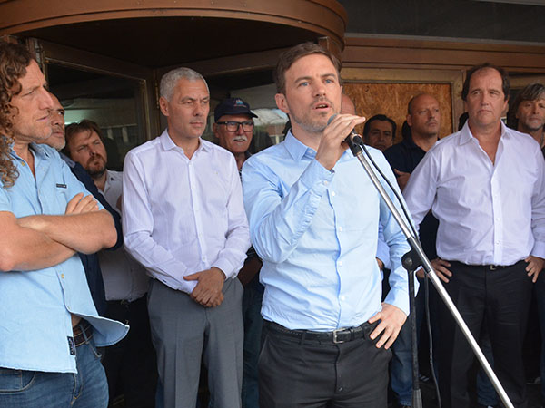 El Intendente Cagliardi participó de la asunción de Ariel Basteiro como presidente de Astillero Río Santiago