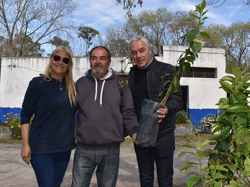 Entrega de frutales a productores agroecológicos