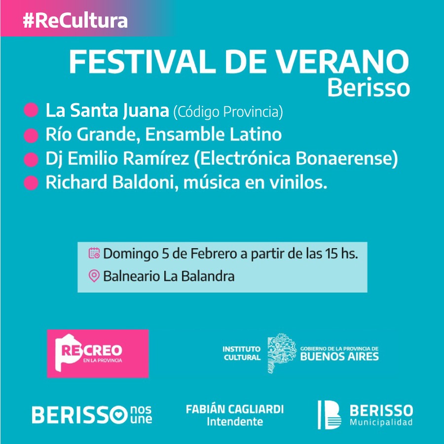 Festival de Verano Bonaerense en el Balneario La Balandra