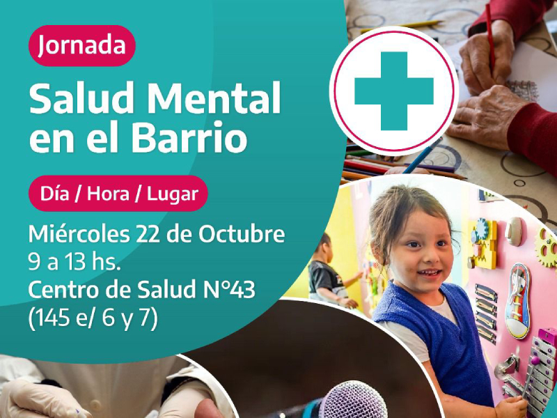 Se desarrollará la propuesta "Salud Mental en el Barrio"