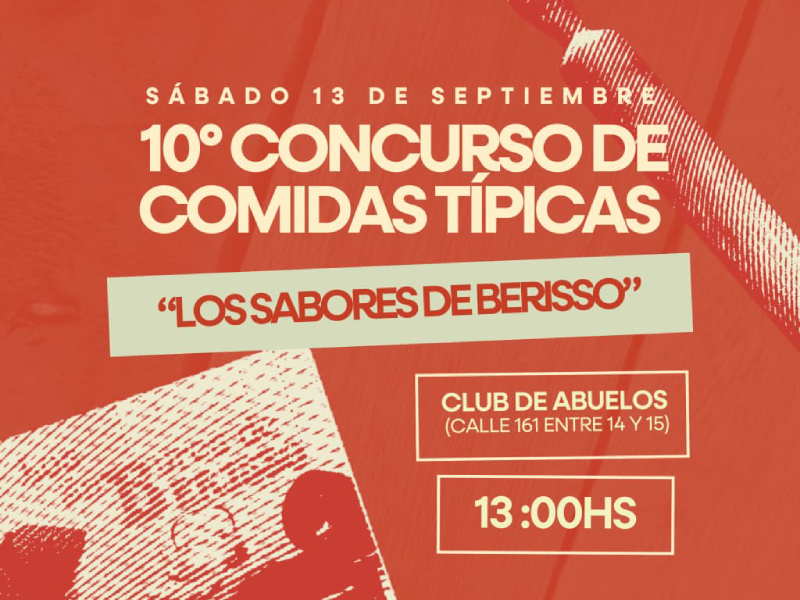 Se viene el concurso de comidas típicas "Sabores de Berisso"